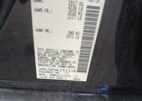 2016 Nissan Altima 2.5 Sv из США, поврежденный, VIN 1N4AL3AP5GC251118